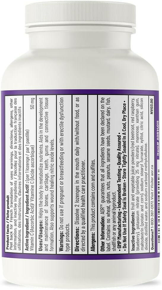 NOx Boost | AOR™ | 60 Lozenges - Coal Harbour Pharmacy