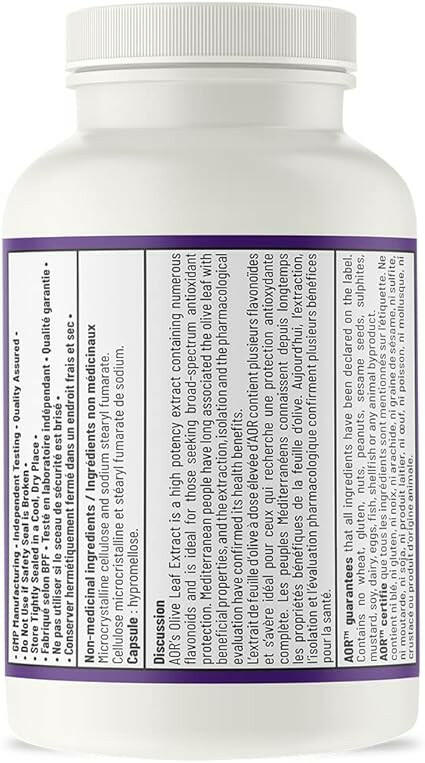 Olive Leaf Extract | AOR™ | 60 Capsules - Coal Harbour Pharmacy