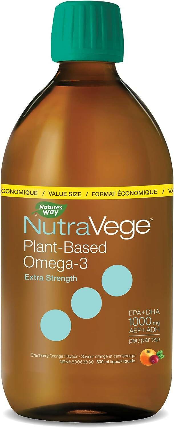 Omega-3, Plant Based, Extra Strength, Cranberry Orange | NutraVege™ | 200 mL (6.7 fl oz)-Exp. 10/2023 - Coal Harbour Pharmacy