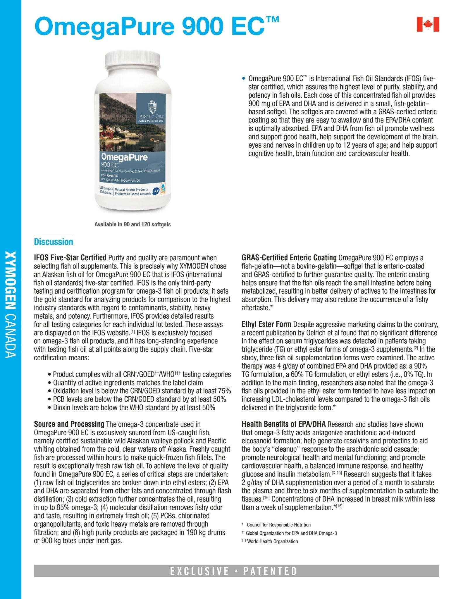 OmegaPure 900-TG™ | Xymogen® | 90 or 120 Sofgels - Coal Harbour Pharmacy