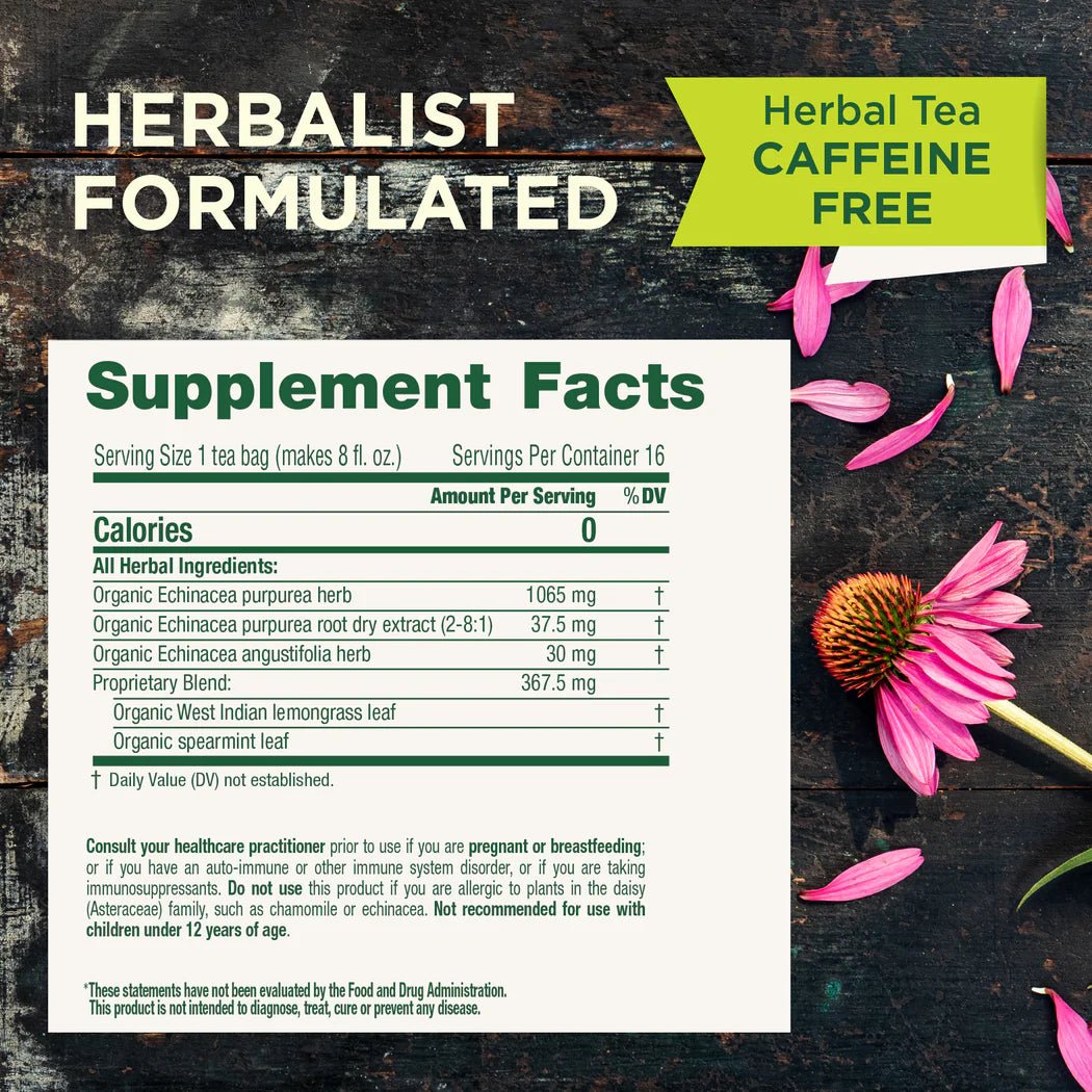 Organic Echinacea Plus® Tea | Traditional Medicinals® | 16 Tea Bags