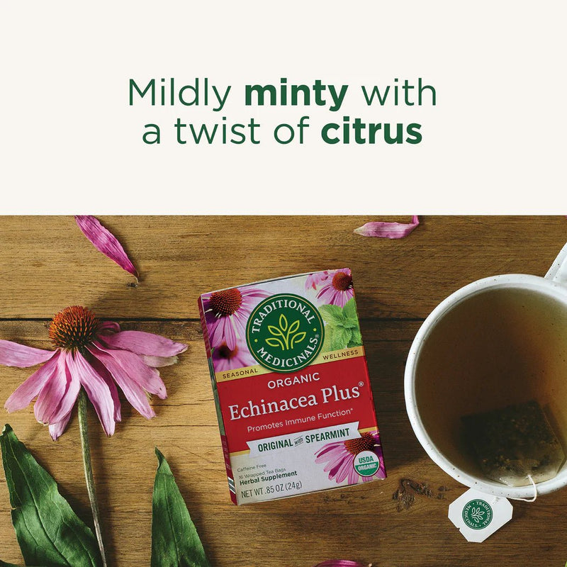 Organic Echinacea Plus® Tea | Traditional Medicinals® | 16 Tea Bags