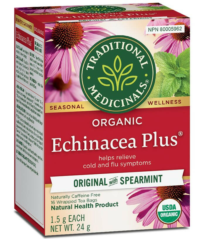Organic Echinacea Plus® Tea | Traditional Medicinals® | 16 Tea Bags