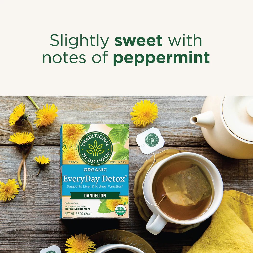Organic EveryDay Detox® Dandelion Tea | Traditional Medicinals® | 16 Tea Bags