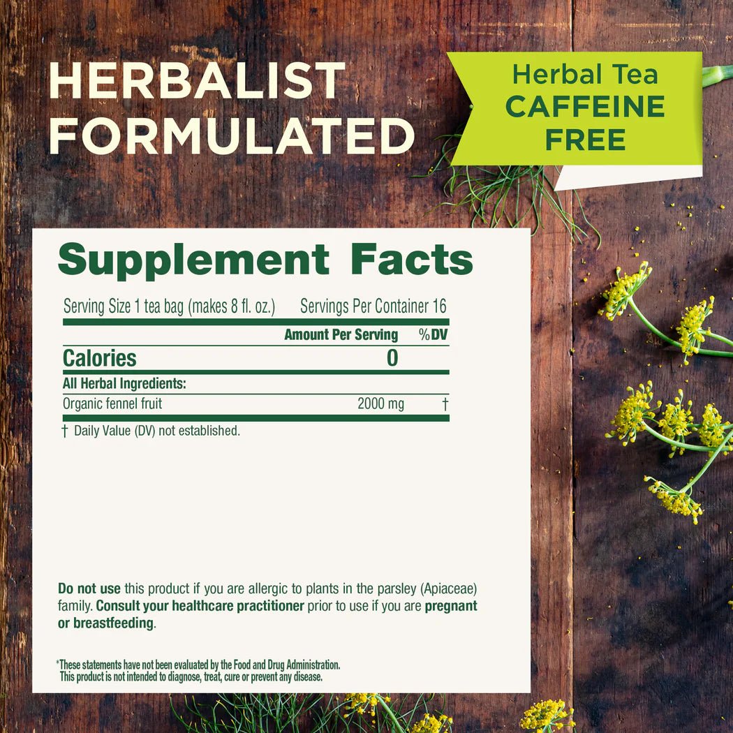 Organic Fennel Tea | Traditional Medicinals® | 16 Tea Bags