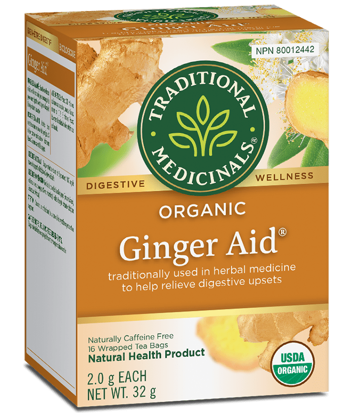 Organic Ginger Aid® Tea | Traditional Medicinals® | 16 Tea Bags