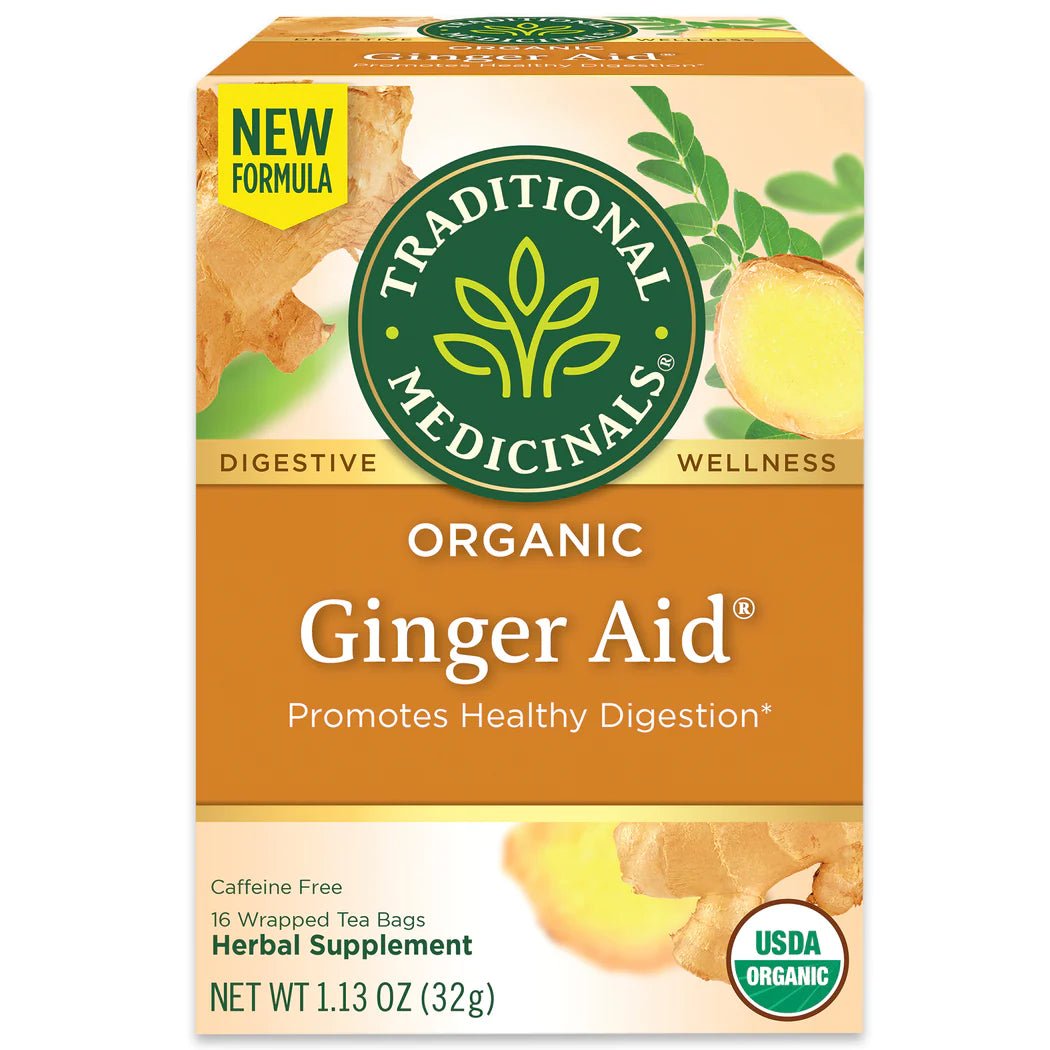 Organic Ginger Aid® Tea | Traditional Medicinals® | 16 Tea Bags