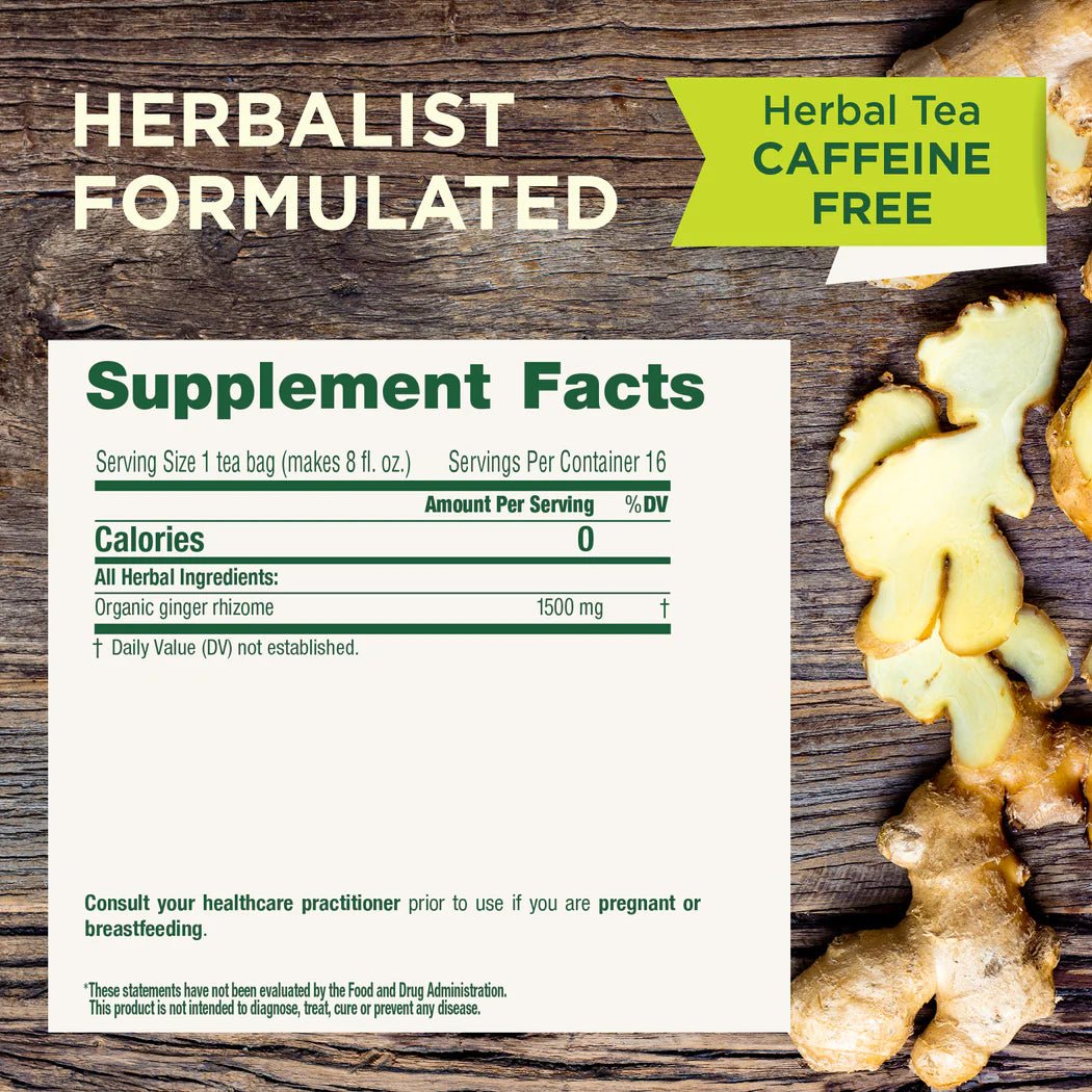 Organic Ginger Tea | Traditional Medicinals® | 16 Tea Bags