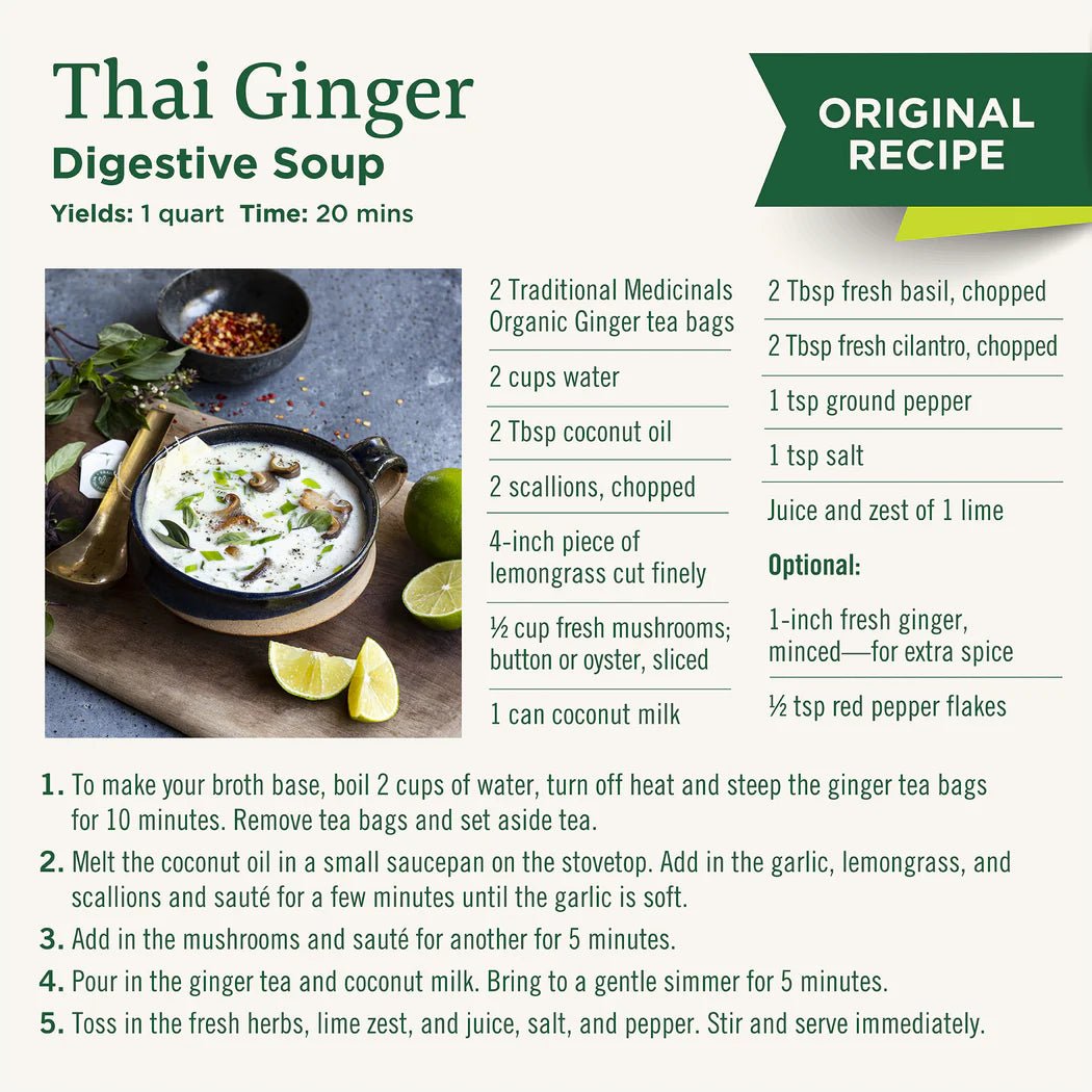 Organic Ginger Tea | Traditional Medicinals® | 16 Tea Bags