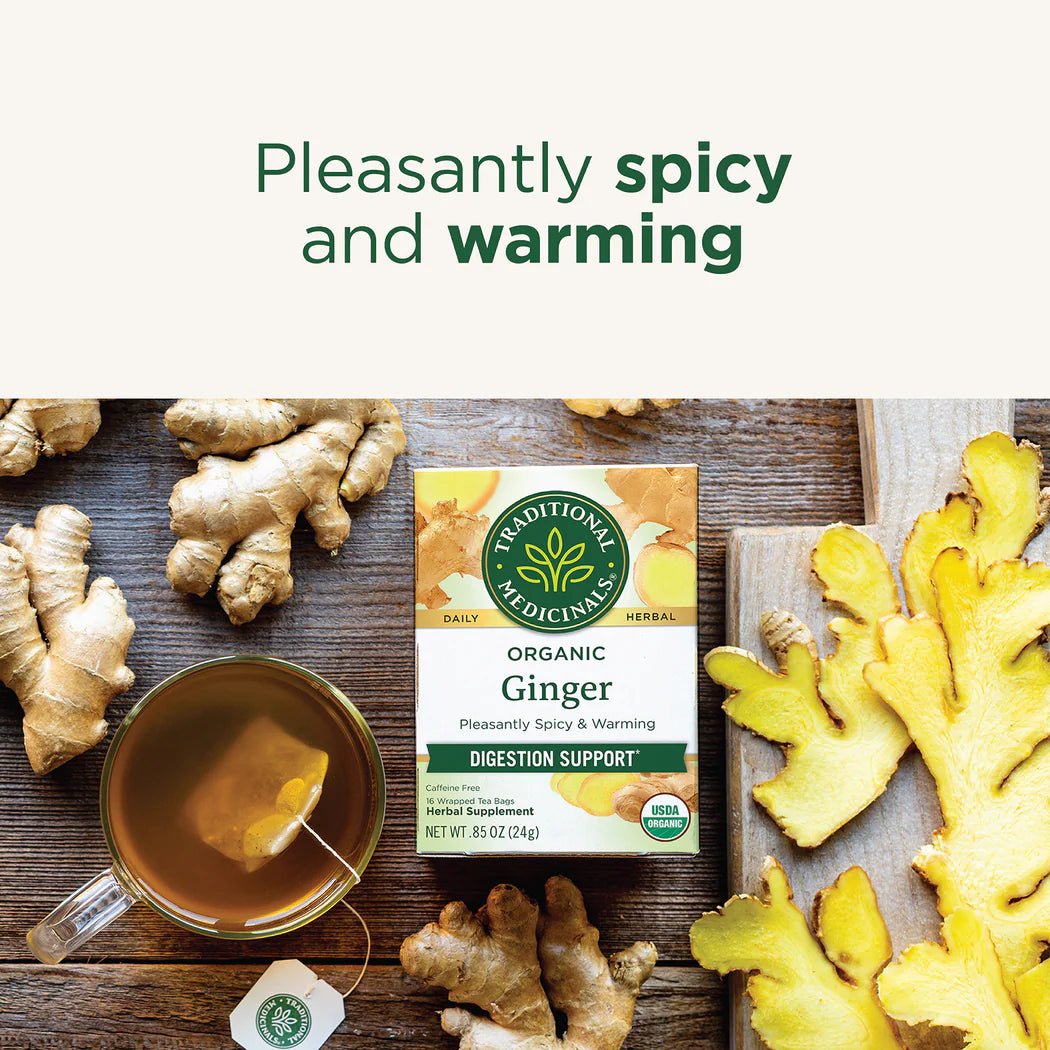 Organic Ginger Tea | Traditional Medicinals® | 16 Tea Bags