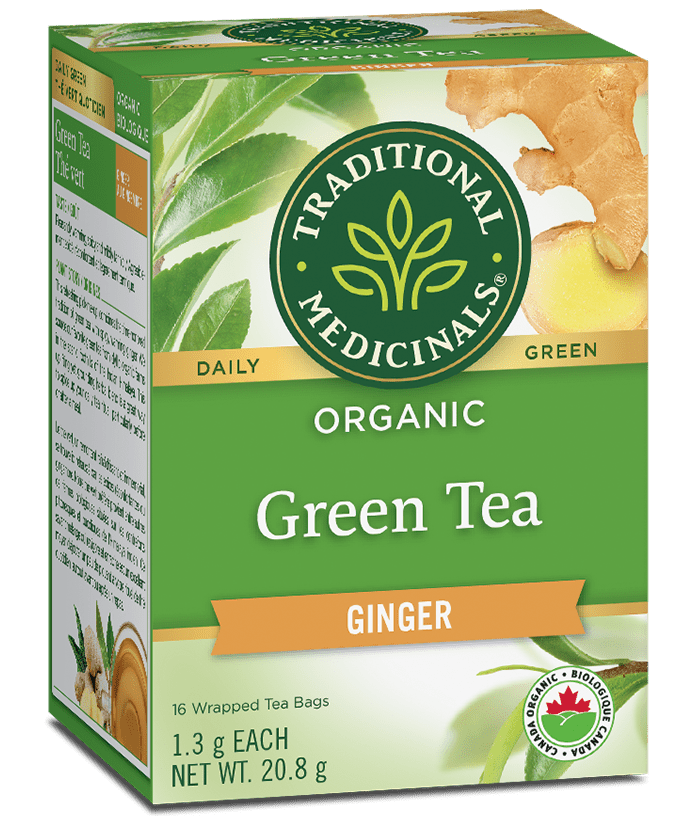 Organic Green Tea Ginger | Traditional Medicinals® | 16 Tea Bags