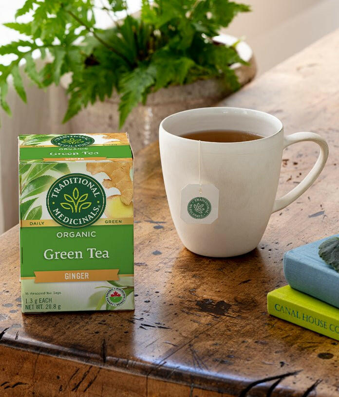 Organic Green Tea Ginger | Traditional Medicinals® | 16 Tea Bags