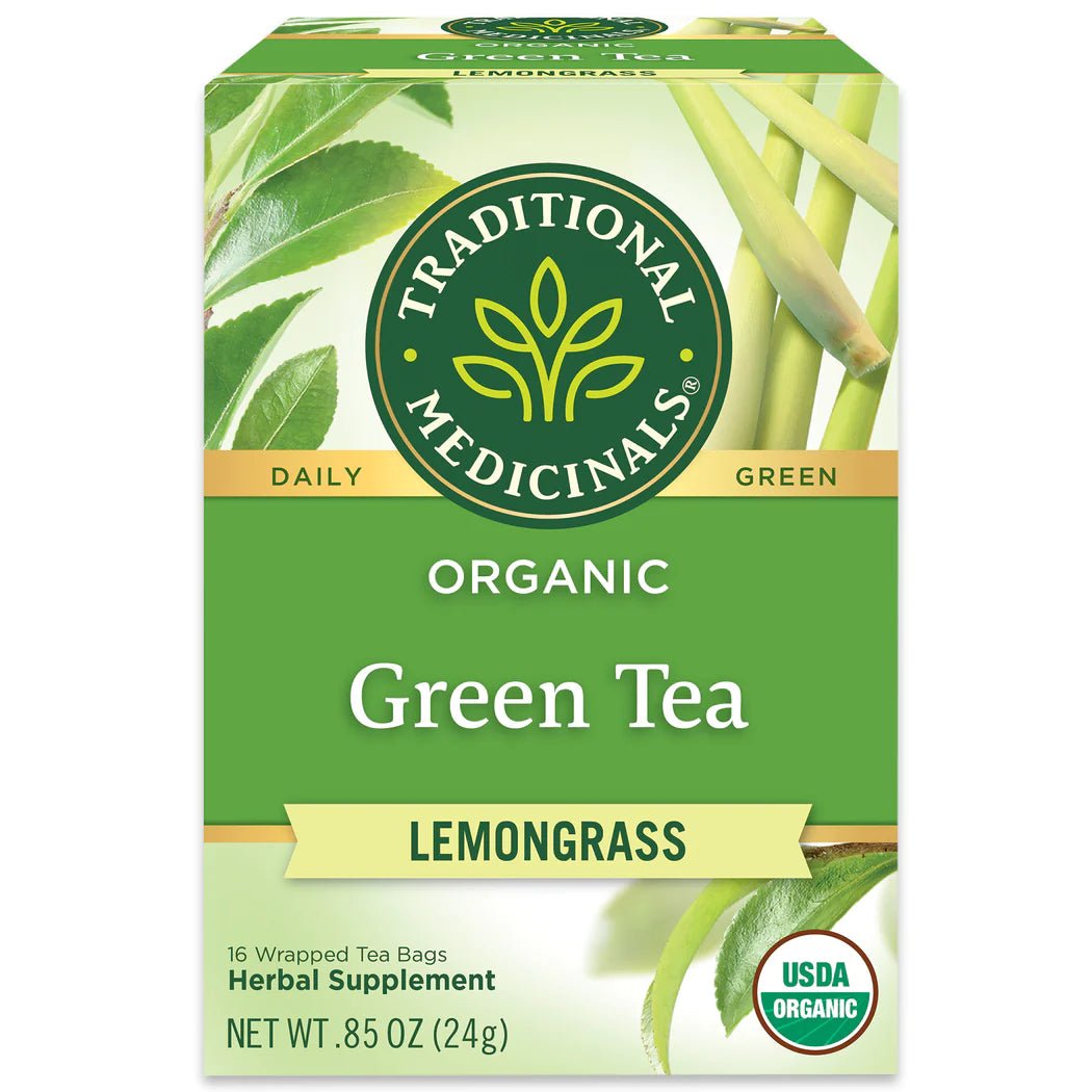 Organic Green Tea Lemongrass | Traditional Medicinals® | 16 Tea Bags