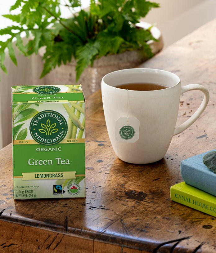 Organic Green Tea Lemongrass | Traditional Medicinals® | 16 Tea Bags