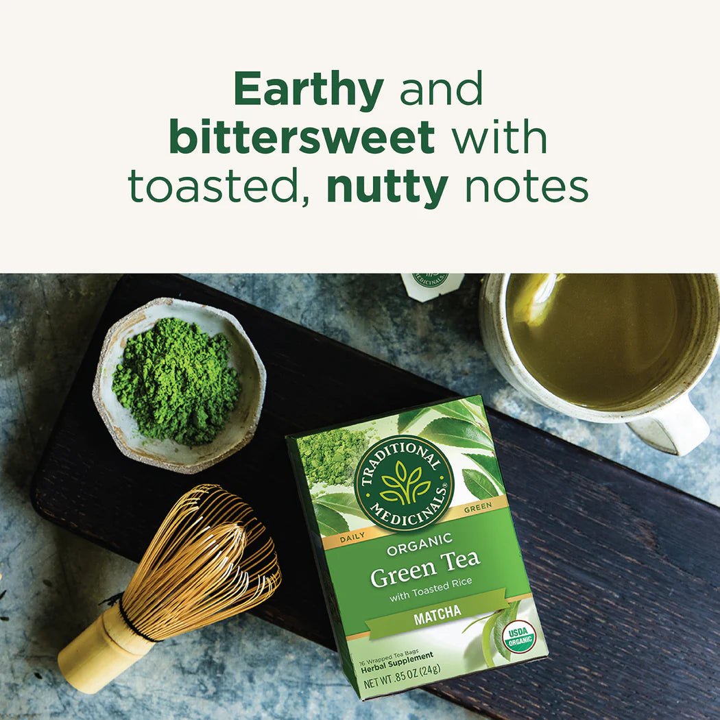 Organic Green Tea Matcha | Traditional Medicinals® | 16 Tea Bags