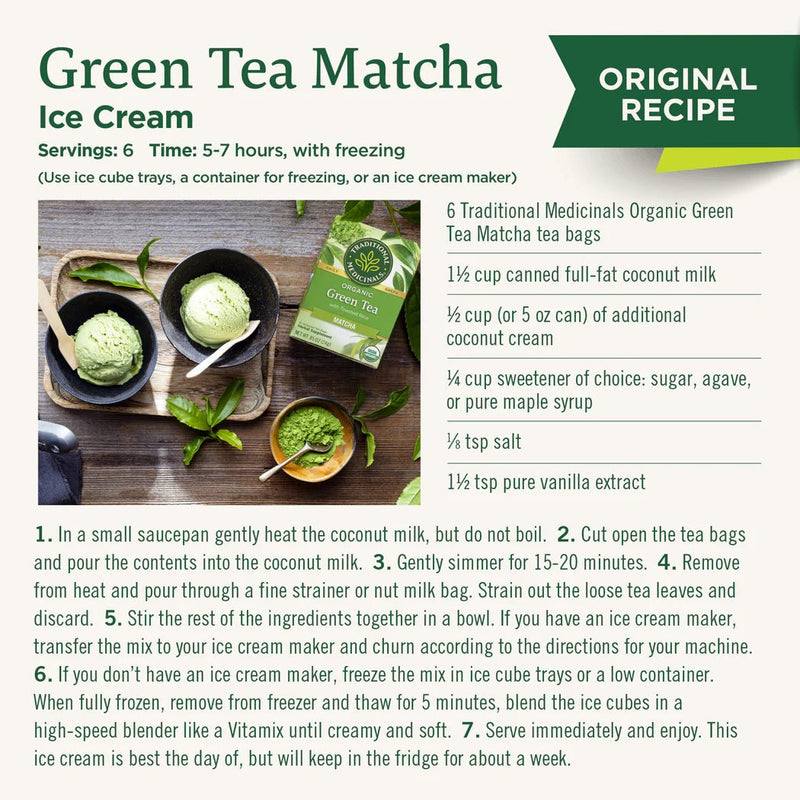 Organic Green Tea Matcha | Traditional Medicinals® | 16 Tea Bags