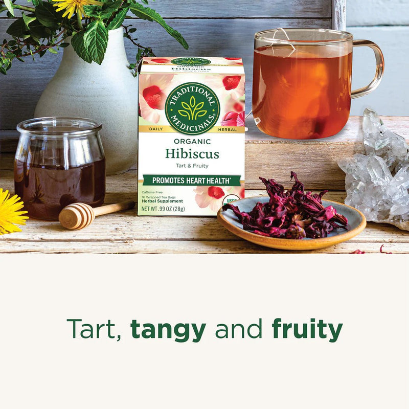 Organic Hibiscus Tea | Traditional Medicinals® | 16 Tea Bags