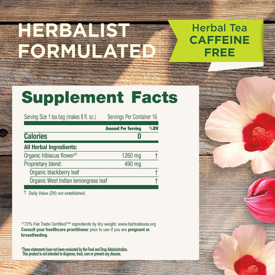 Organic Hibiscus Tea | Traditional Medicinals® | 16 Tea Bags