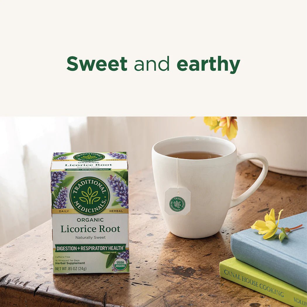 Organic Licorice Root Tea | Traditional Medicinals® | 16 Tea Bags - Coal Harbour Pharmacy