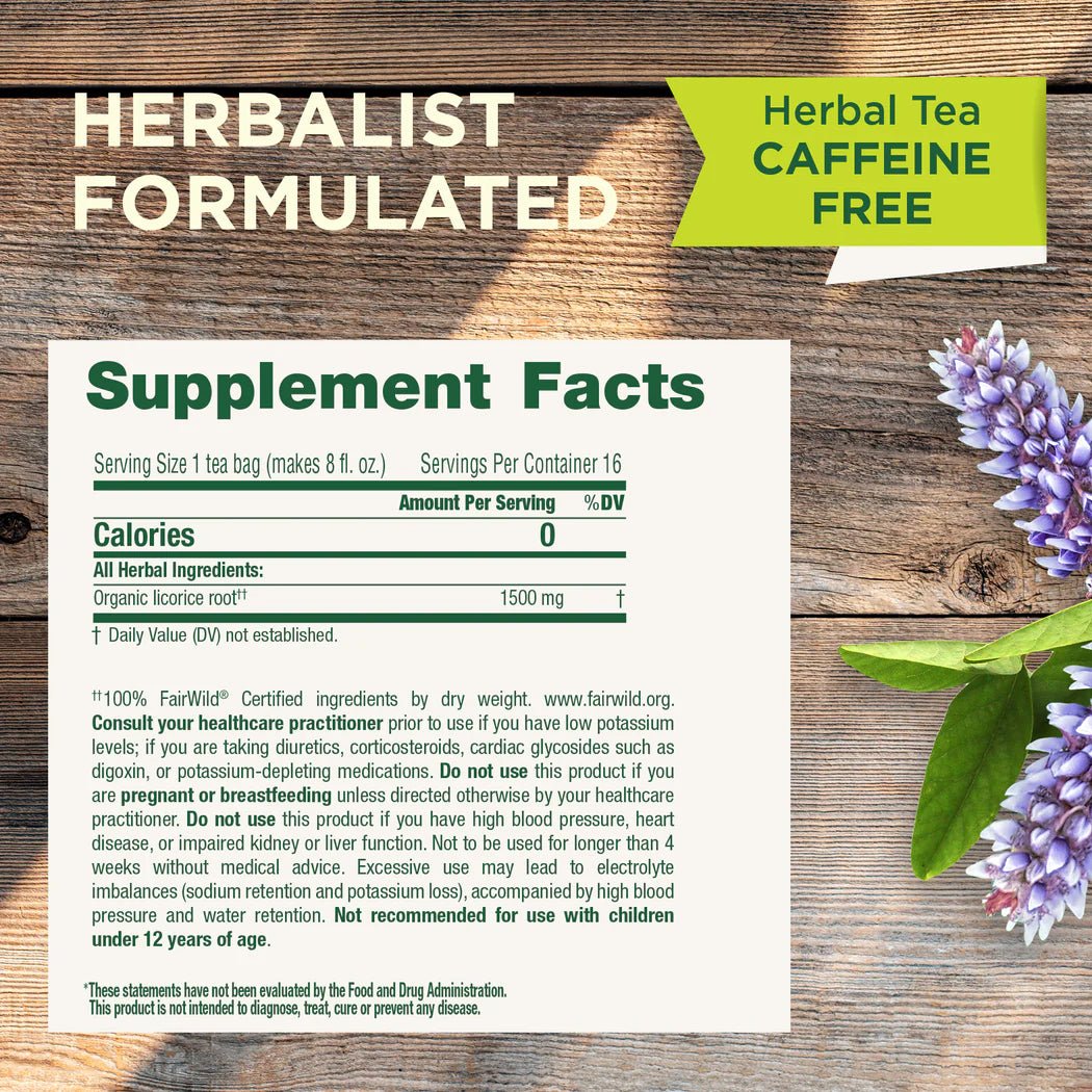 Organic Licorice Root Tea | Traditional Medicinals® | 16 Tea Bags - Coal Harbour Pharmacy