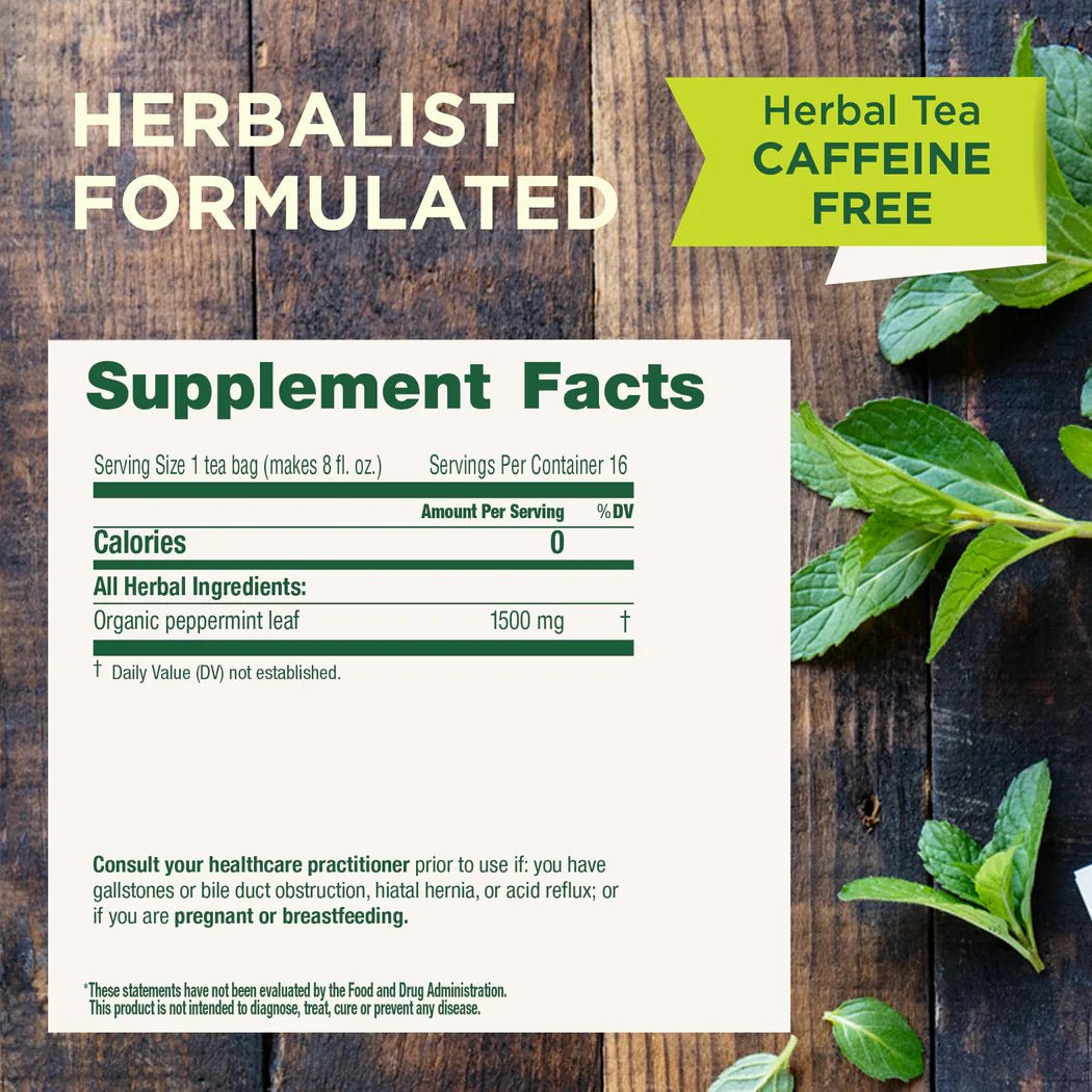 Organic Peppermint Tea | Traditional Medicinals® | 16 Tea Bags - Coal Harbour Pharmacy