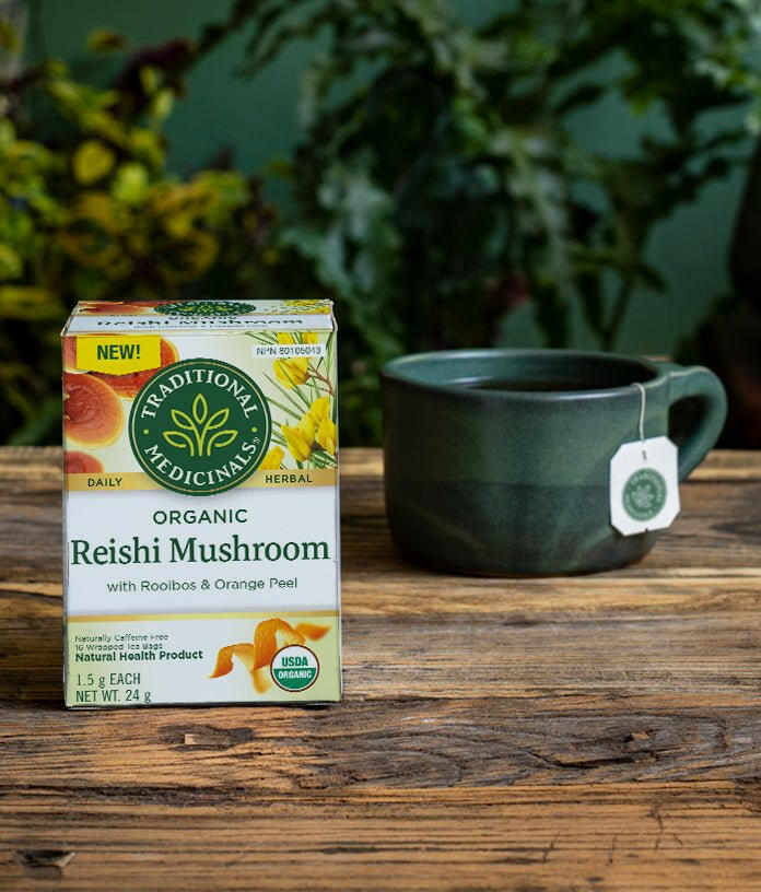 Organic Reishi Mushroom with Rooibos & Orange Peel Tea | Traditional Medicinals® | 16 Tea Bags - Coal Harbour Pharmacy