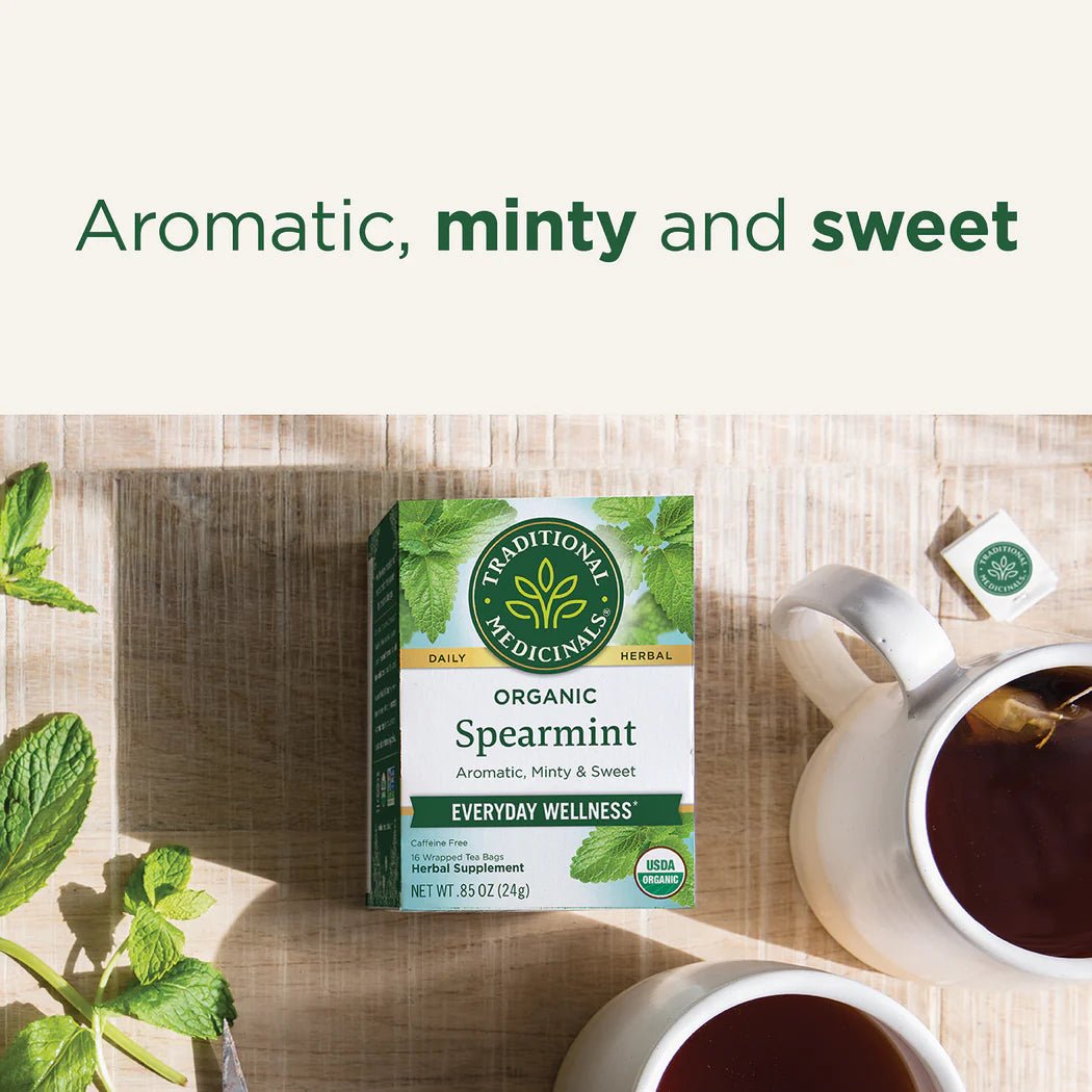 Organic Spearmint Tea | Traditional Medicinals® | 16 Tea Bags - Coal Harbour Pharmacy