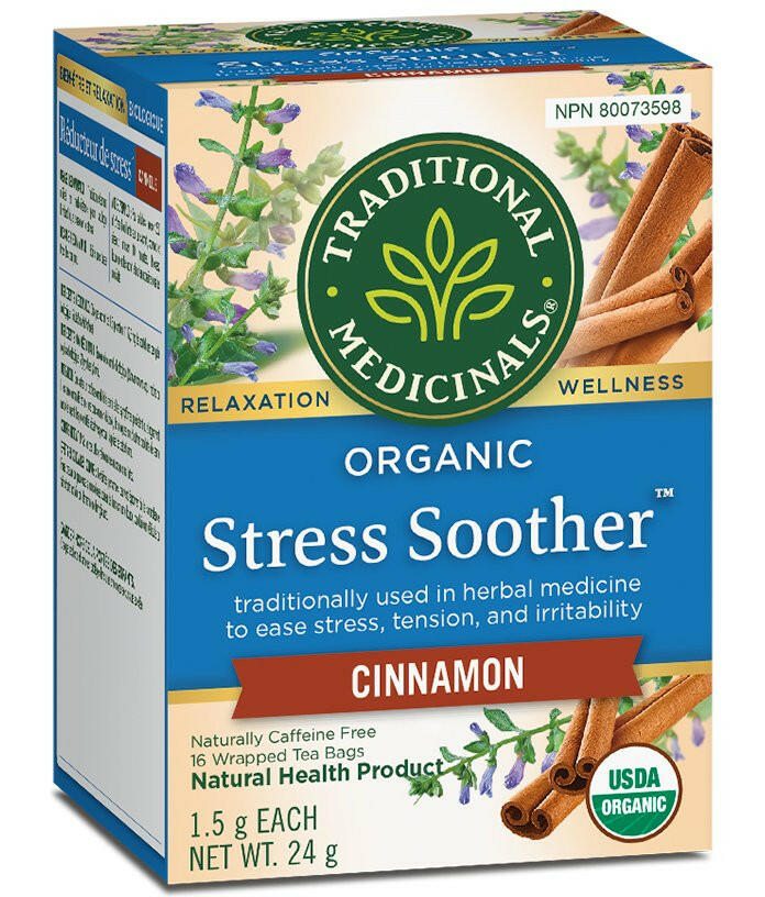 Organic Stress Soother™ Cinnamon Tea | Traditional Medicinals® | 16 Tea Bags - Coal Harbour Pharmacy