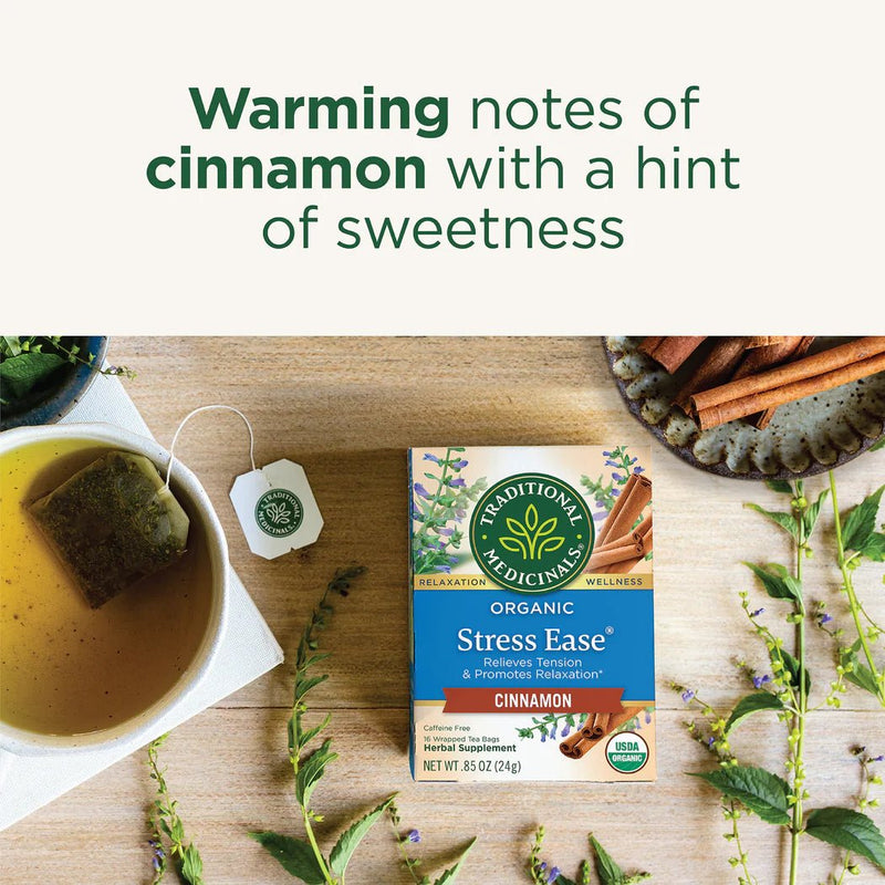 Organic Stress Soother™ Cinnamon Tea | Traditional Medicinals® | 16 Tea Bags - Coal Harbour Pharmacy