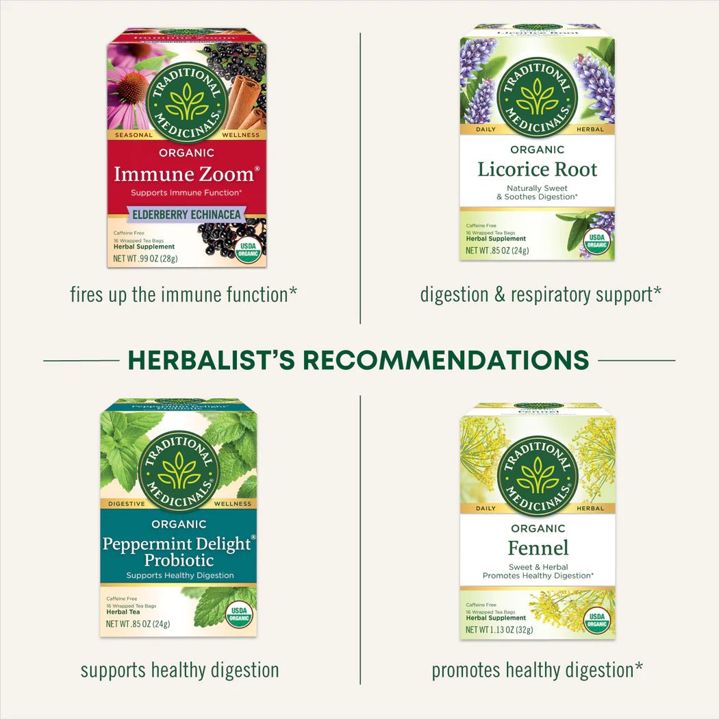 Organic Throat Coat® Lemon Echinacea Tea | Traditional Medicinals® | 16 Tea Bags - Coal Harbour Pharmacy