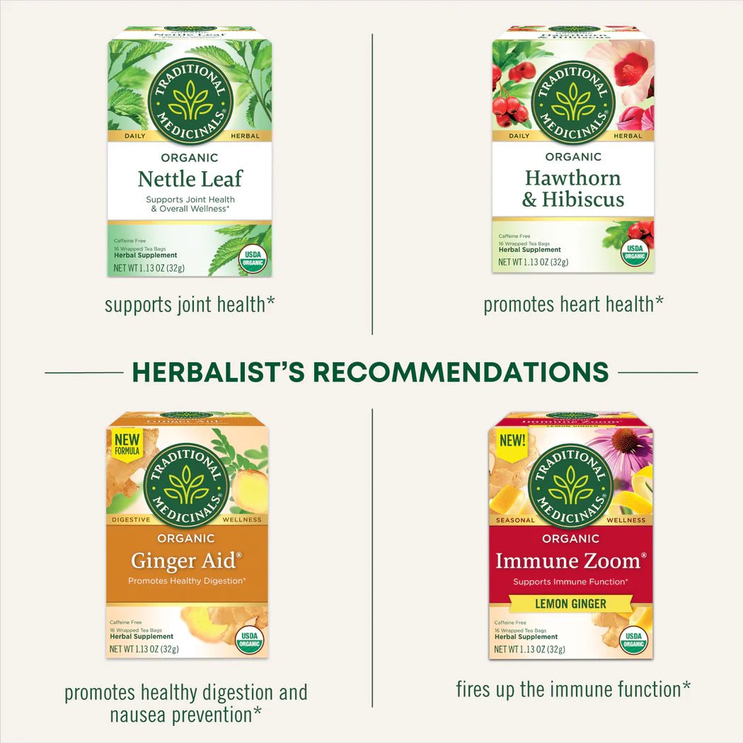 Organic Turmeric with Meadowsweet & Ginger Tea | Traditional Medicinals® | 16 Tea Bags - Coal Harbour Pharmacy