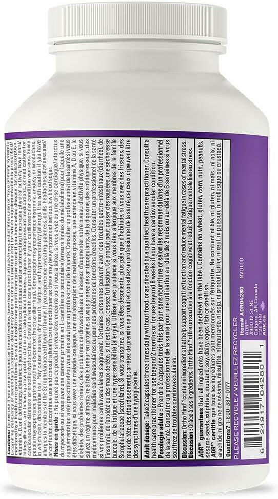 Ortho Mind | AOR™ | 180 Capsules - Coal Harbour Pharmacy
