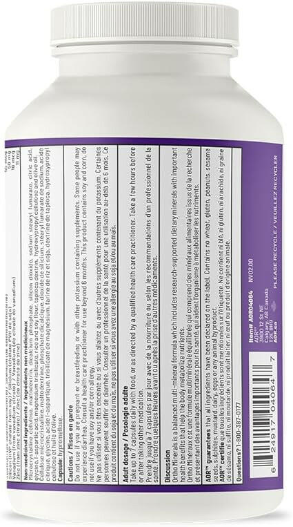 Ortho Minerals | AOR™ | 210 Capsules - Coal Harbour Pharmacy