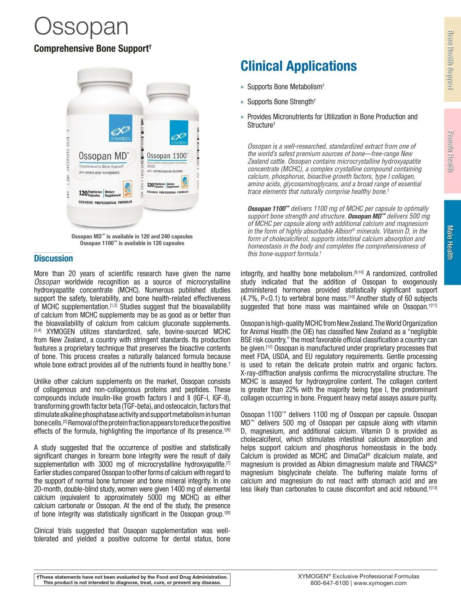 Ossopan MD™ | Xymogen® | 120 Capsules - Coal Harbour Pharmacy