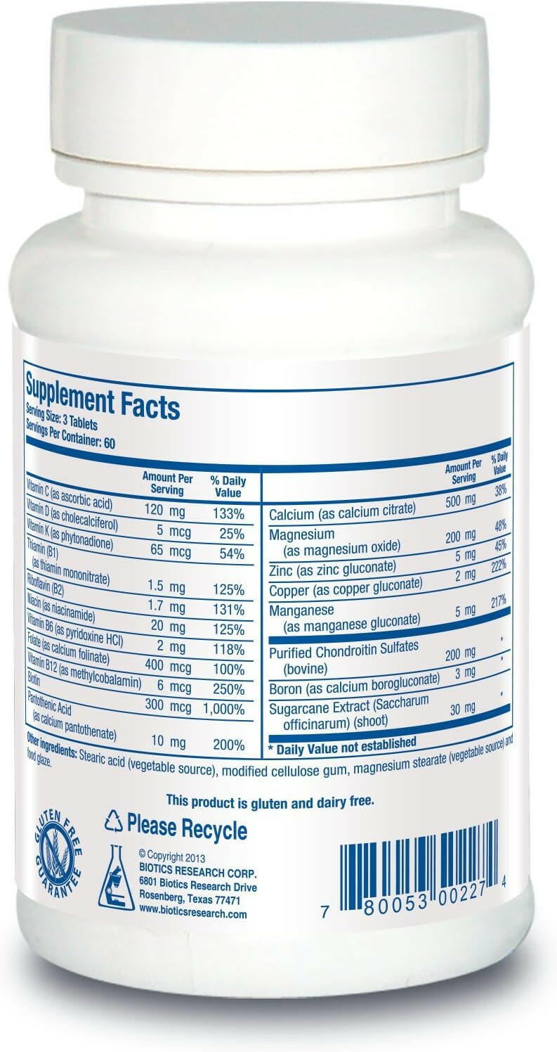 Osteo-B Plus® | Biotics Research® | 90 or 180 Tablets - Coal Harbour Pharmacy