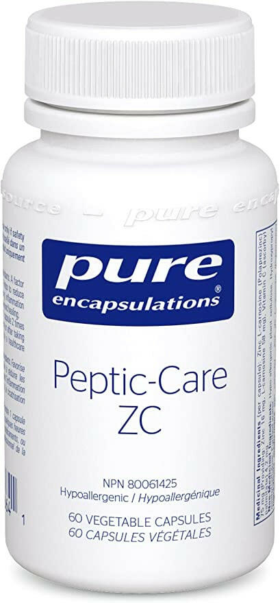 Peptic-Care ZC | Pure Encapsulations® | 60 Vegetable Capsules - Coal Harbour Pharmacy