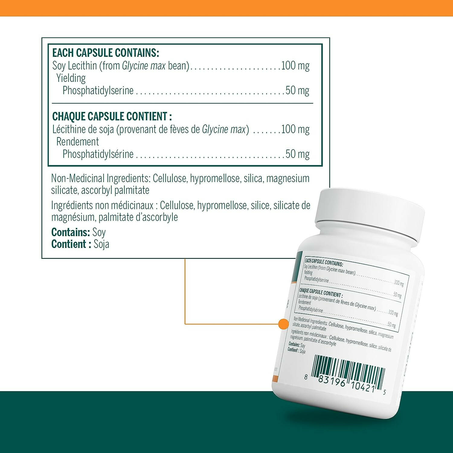 Phosphatidylserine | Genestra Brands® | 30 Vegetable Capsules - Coal Harbour Pharmacy