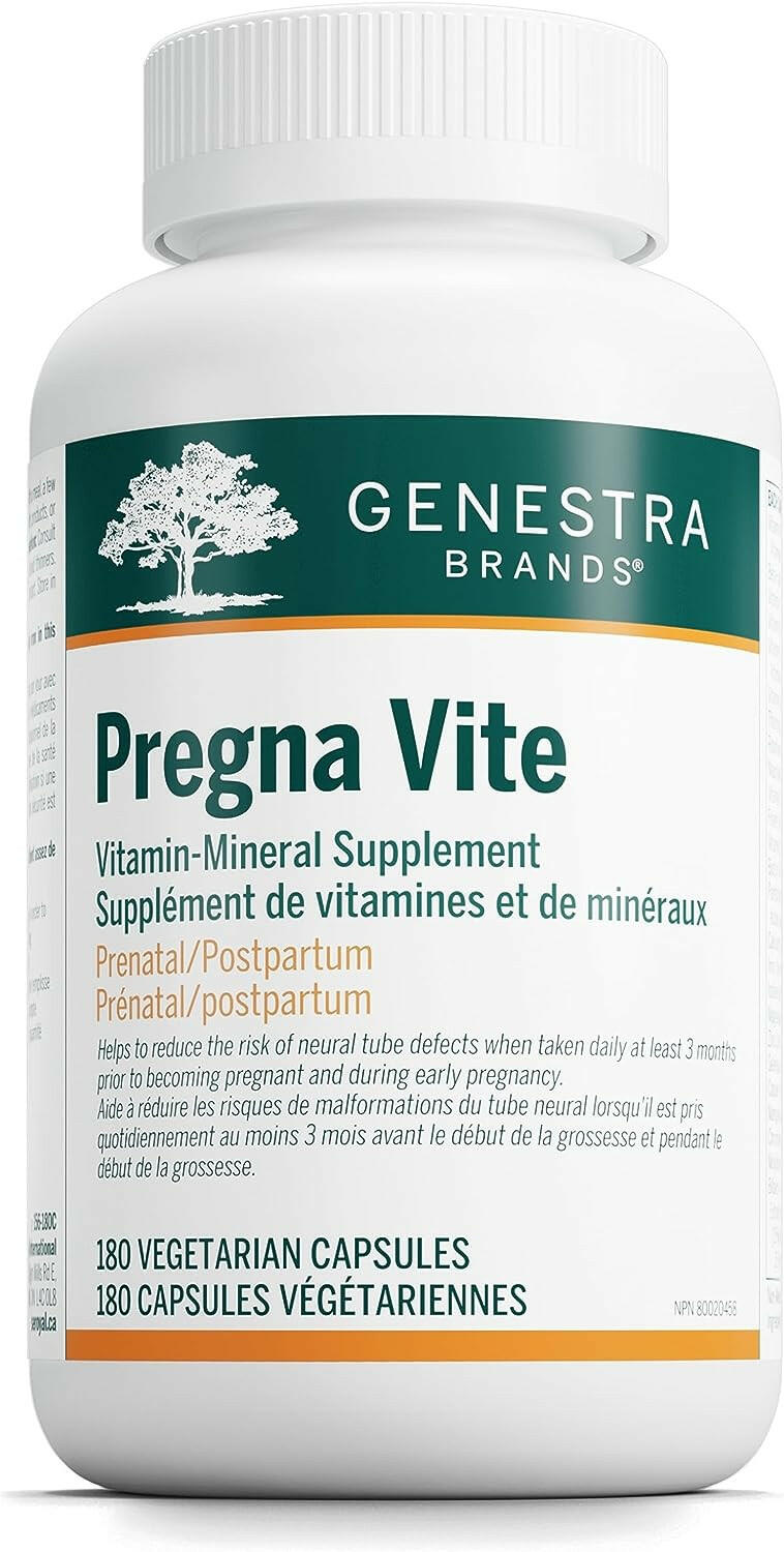 Pregna Vite | Genestra Brands® | 180 Vegetable Capsules - Coal Harbour Pharmacy