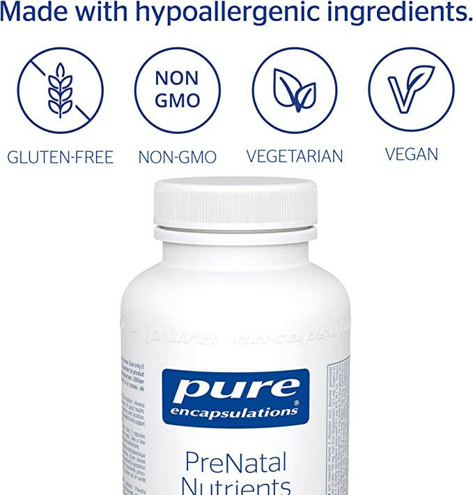 PreNatal Nutrients | Pure Encapsulations® | 120 Veg Capsules - Coal Harbour Pharmacy