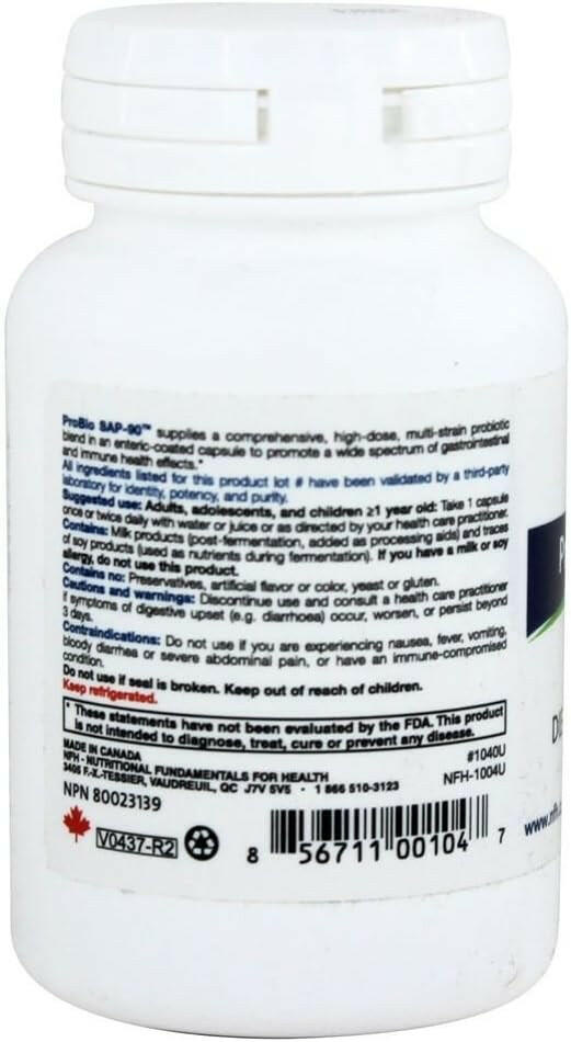 ProBio SAP | NFH | 90 or 180 Capsules - Coal Harbour Pharmacy