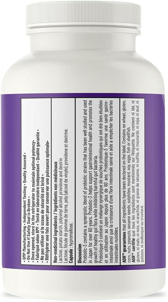 Probiotic-3 | AOR™ | 90 Capsules - Coal Harbour Pharmacy