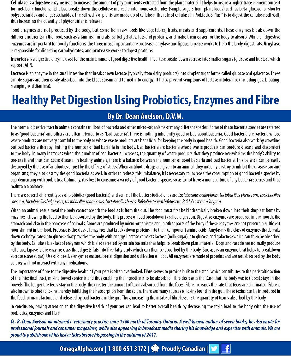 Probiotic 8 Plus™ | Omega Alpha® | 310g Powder - Coal Harbour Pharmacy