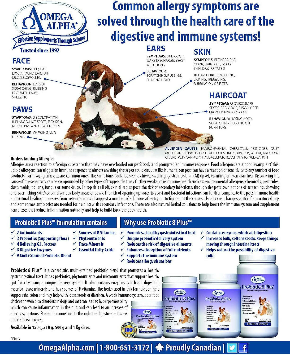 Probiotic 8 Plus™ | Omega Alpha® | 310g Powder - Coal Harbour Pharmacy