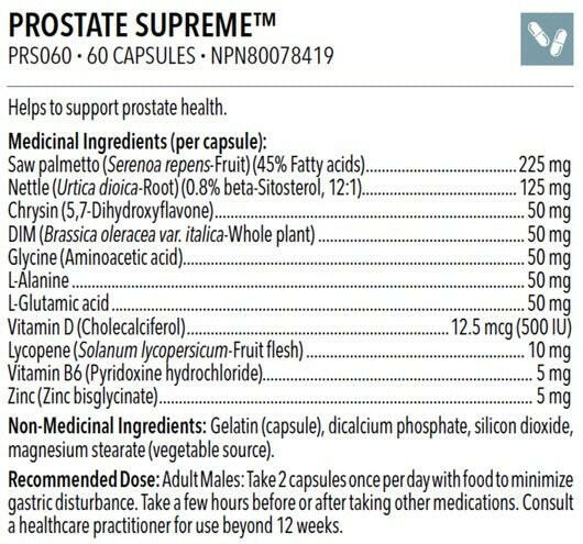 Prostate Supreme™ | Designs for Health® | 60 Veg Capsules - Coal Harbour Pharmacy