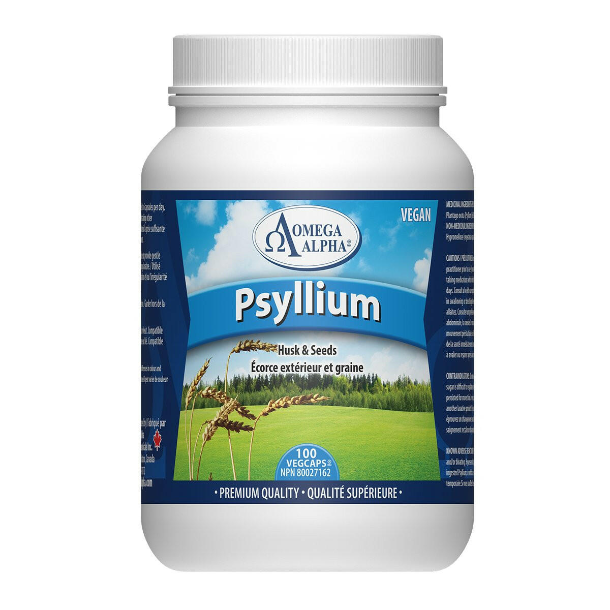 Psyllium | Omega Alpha® | 100 Vegetable Capsules - Coal Harbour Pharmacy