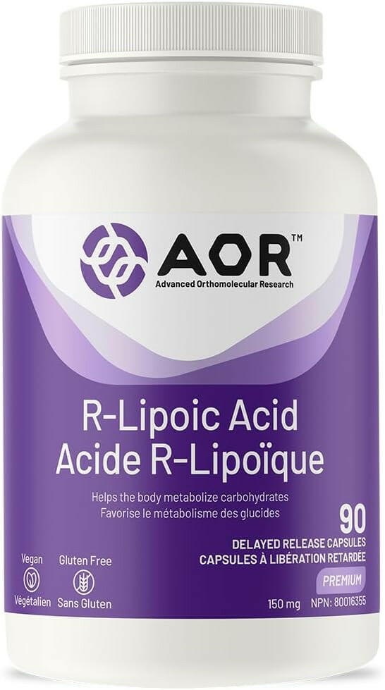 R-Lipoic Acid 150mg | AOR™ | 90 Capsules - Coal Harbour Pharmacy