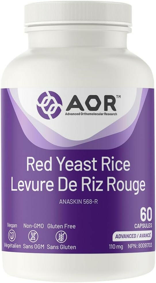 Red Yeast Rice | AOR™ | 60 Capsules - Coal Harbour Pharmacy