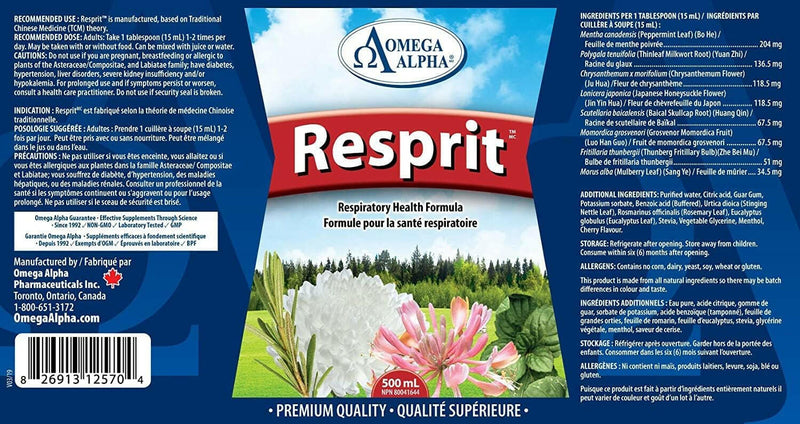 Resprit™ | Omega Alpha® | 500 mL - Coal Harbour Pharmacy