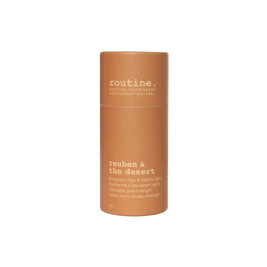 Reuben & the Desert (Unscented) Deodorant | routine. | 5G Mini & 58G Jar & 50G Stick - Coal Harbour Pharmacy
