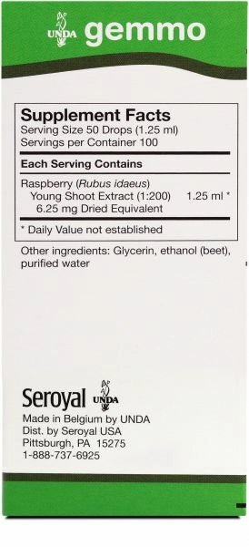 Rubus Idaeus | UNDA Gemmo | 125 mL (4.2 fl oz) Liquid - Coal Harbour Pharmacy